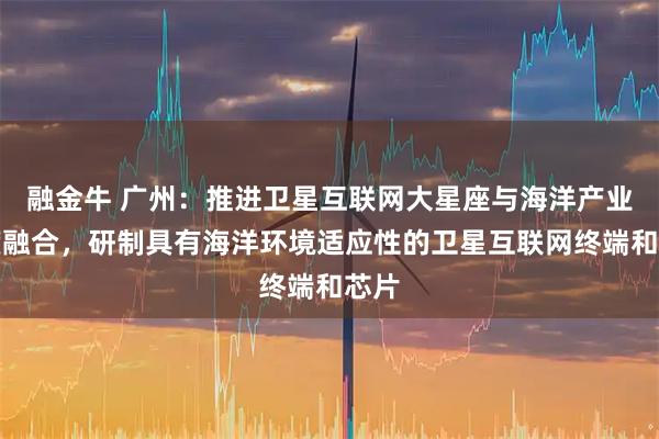 融金牛 广州：推进卫星互联网大星座与海洋产业深度融合，研制具有海洋环境适应性的卫星互联网终端和芯片