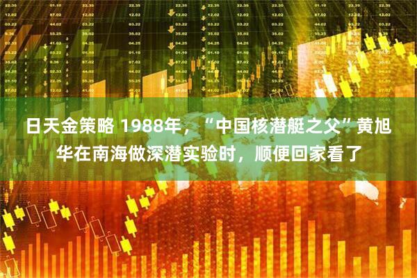 日天金策略 1988年，“中国核潜艇之父”黄旭华在南海做深潜实验时，顺便回家看了